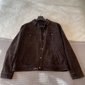 Suede leather jacket Banana Republic XL